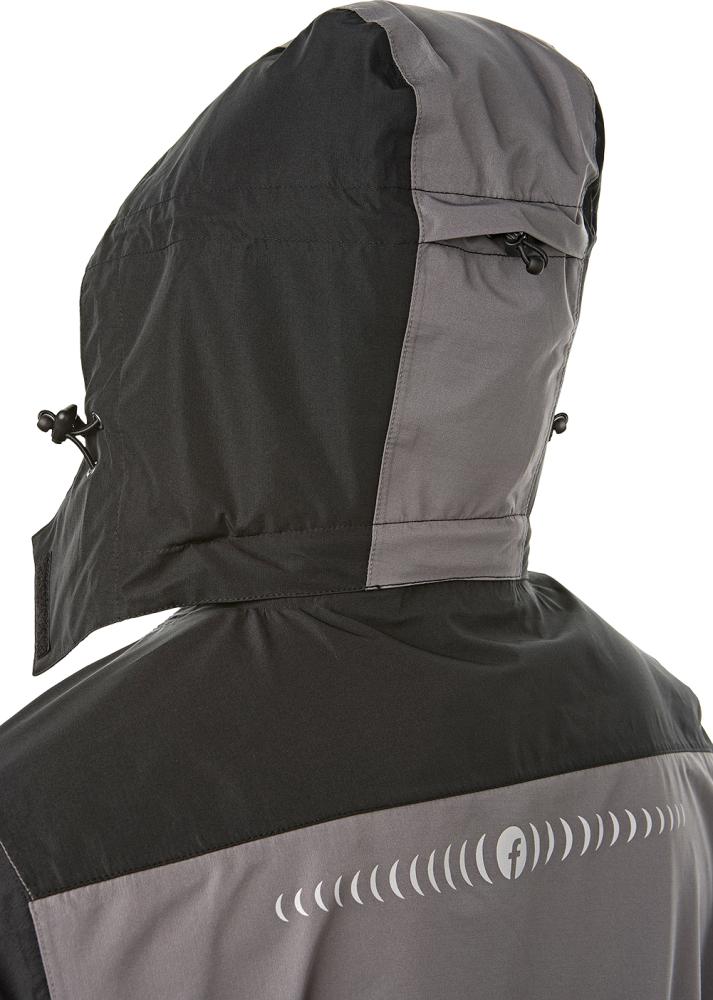 FORTIS Elements Regenjacke Plus, grau-schwarz - erhältlich bei ✌ HUG Technik ✓