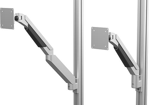 Monitorhalterung, Form A 4 Achsen, L=436, Aluminium, Komp: Kunststoff - K1792.4360 - kommt direkt von HUG Technik 😊