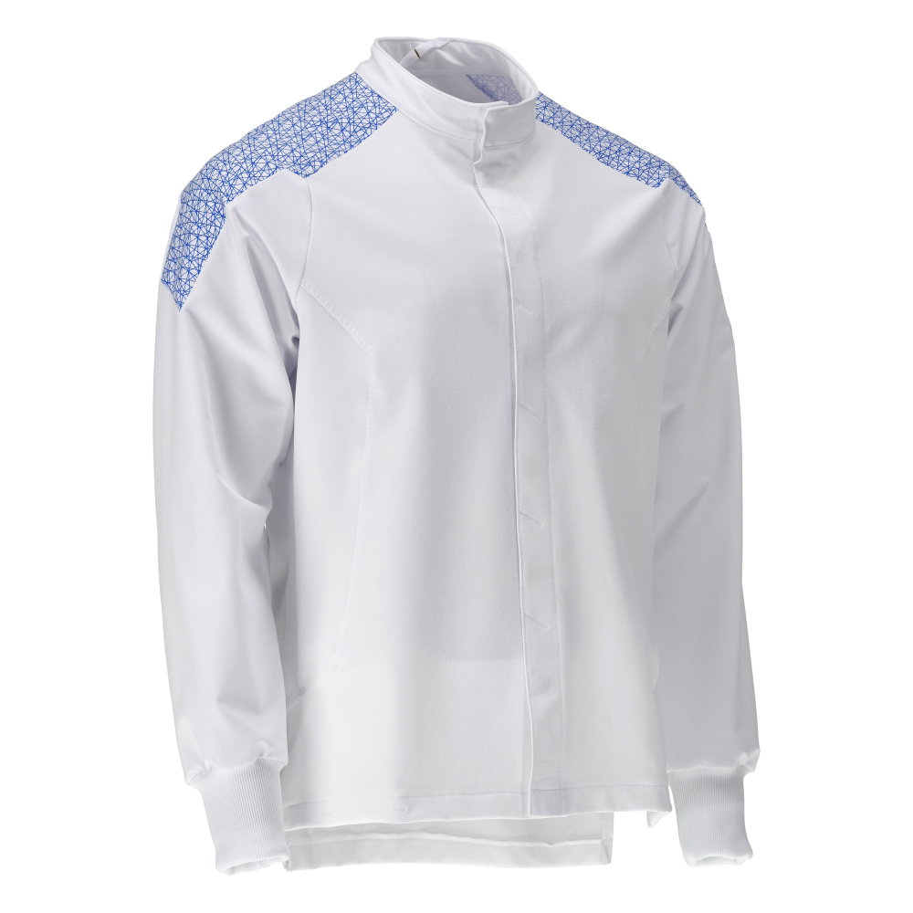 MASCOT® FOOD & CARE Jacke  Gr. 2XL, weiß/azurblau - kommt direkt von HUG Technik 😊