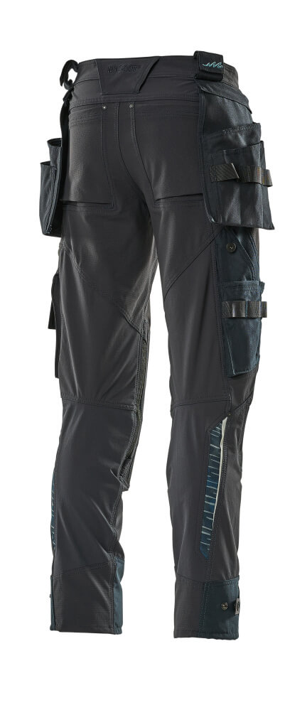 MASCOT® ADVANCED Hose mit Hängetaschen  Gr. 76/C46, schwarzblau - erhältlich bei ✭ HUG Technik ✓