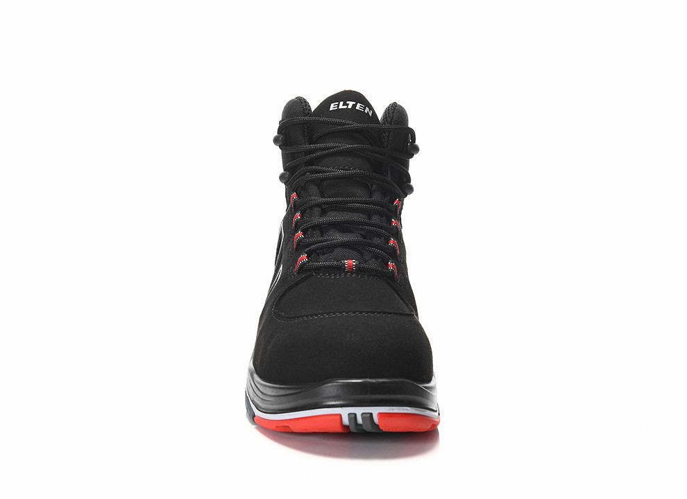 ELTEN® Sicherheitsstiefel ALAN XXTP black-red Mid ESD S3S - vorne
