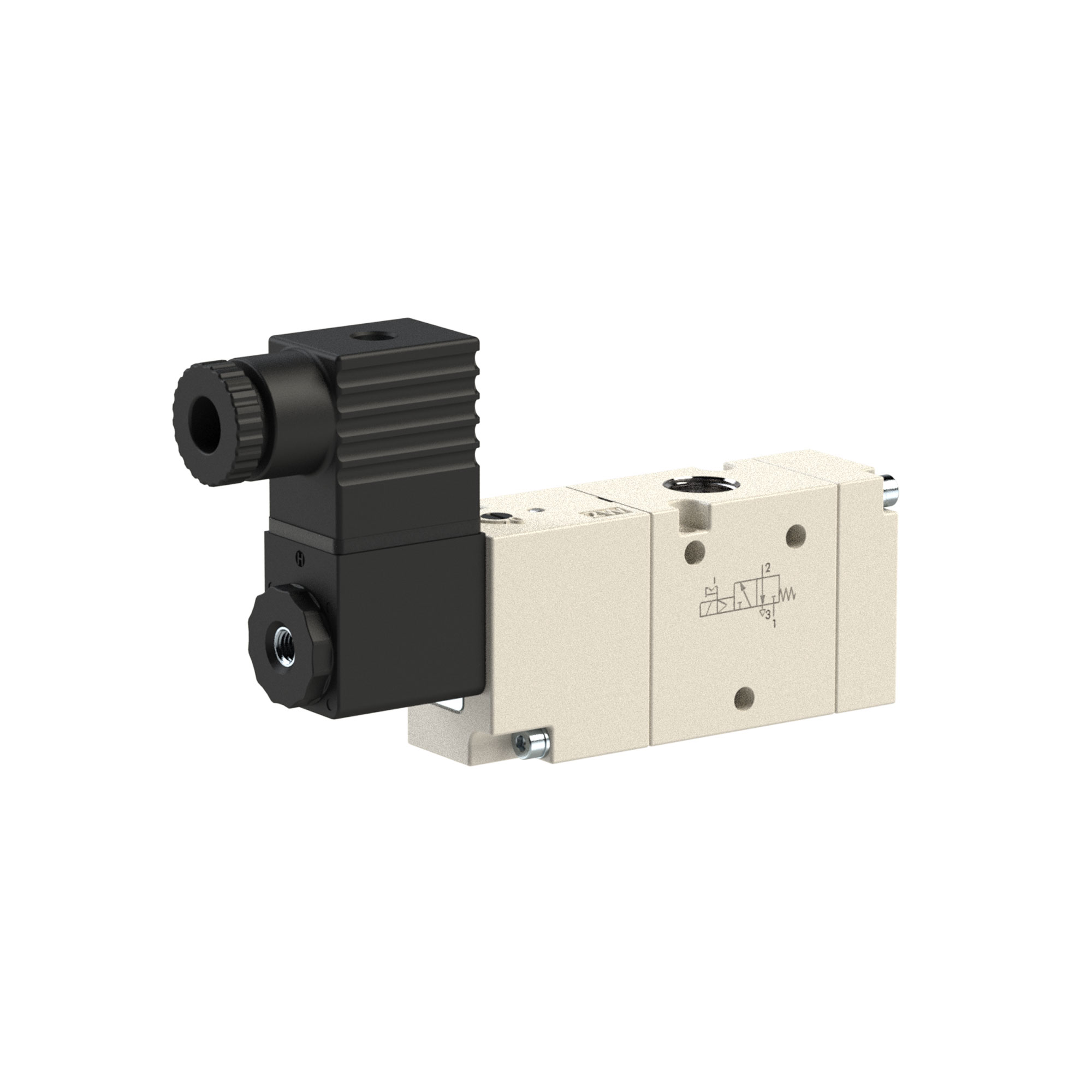 3/2-Wegeventil, elektropneumatisch, externe Steuerluft, mono., G 3/8, NC, 110 V AC - direkt von HUG Technik ✓