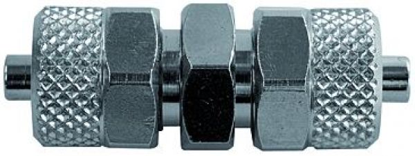 Verbinder gerade »value line«, Schlauch 12/10, Messing vernickelt - bei HUG Technik ✭