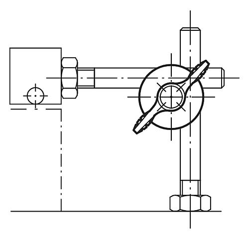 Spanngelenk verstellbar Gr.1 Aluminium, Komp:Thermoplast, D=8 - K0134.01 - bekommst Du bei ★ HUG Technik ✓