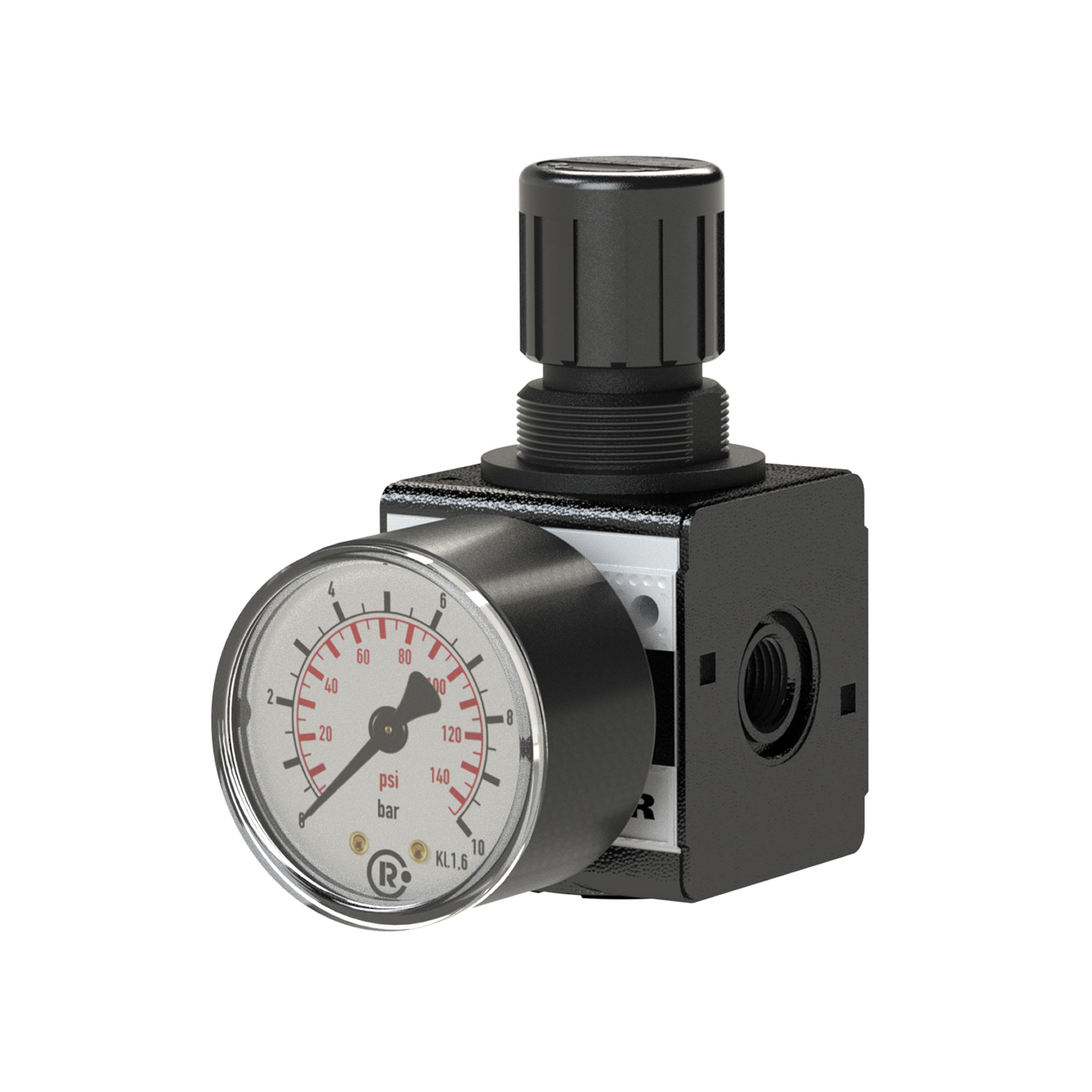 Druckregler durchgehende Druckversorgung »multifix« BG 3, G 1/2, 0,5-10 bar - erhältlich bei ✌ HUG Technik ✓