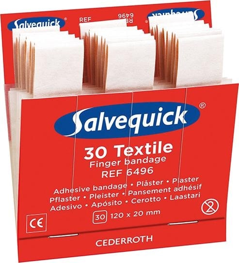 Salvequick® Nachfüllpackung, 6 x 30 Pflaster, elastisch - kommt direkt von HUG Technik 😊