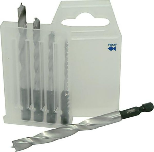 Fisch Holzspiralbohrer Bit-Satz lang 5teilig3- 8mmD3126E6,3 - bei HUG Technik ♡