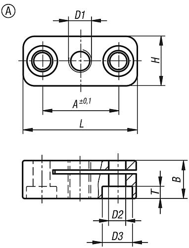 Haltestück M06, Form: A Aluminium - K0638.306 - kommt direkt von HUG Technik 😊