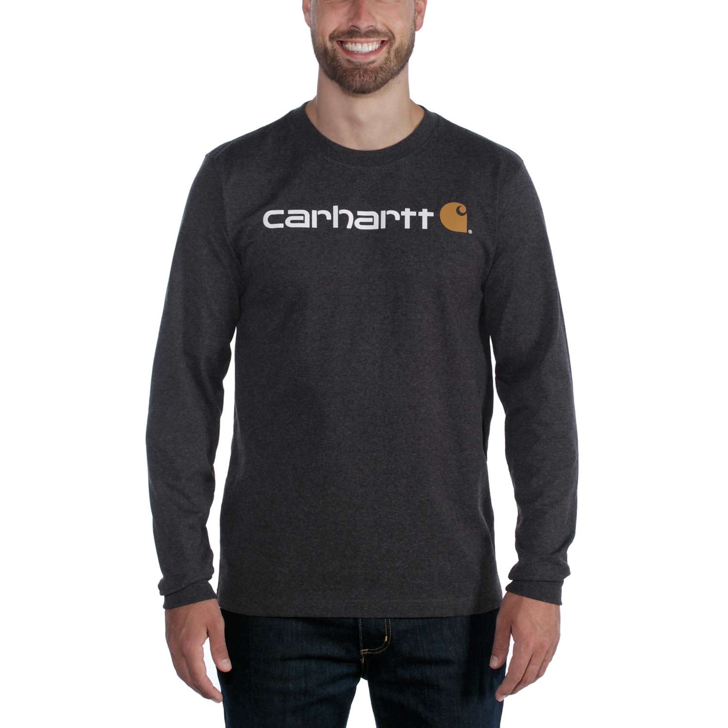carhartt® Herren-Langarmshirt »CORE LOGO T-SHIRT L/S« - erhältlich bei ♡ HUG Technik ✓