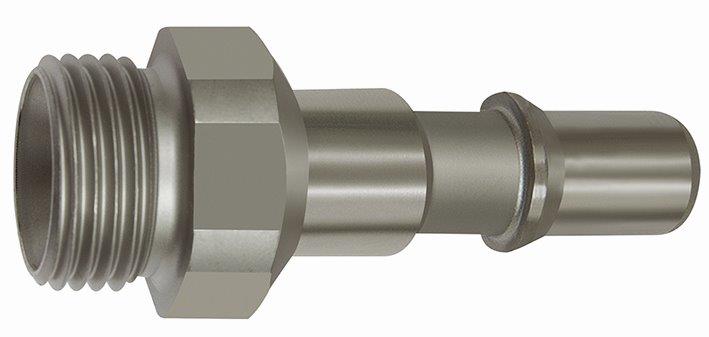 Nippel für Kupplungen NW 8, ISO 6150 C, Edelstahl, G 1/4 AG - direkt von HUG Technik ✓