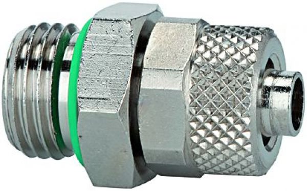 Gerade Einschraubverschraubung, O-Ring, G 1/4 a., Schlauch 10/8 - direkt bei HUG Technik ✓