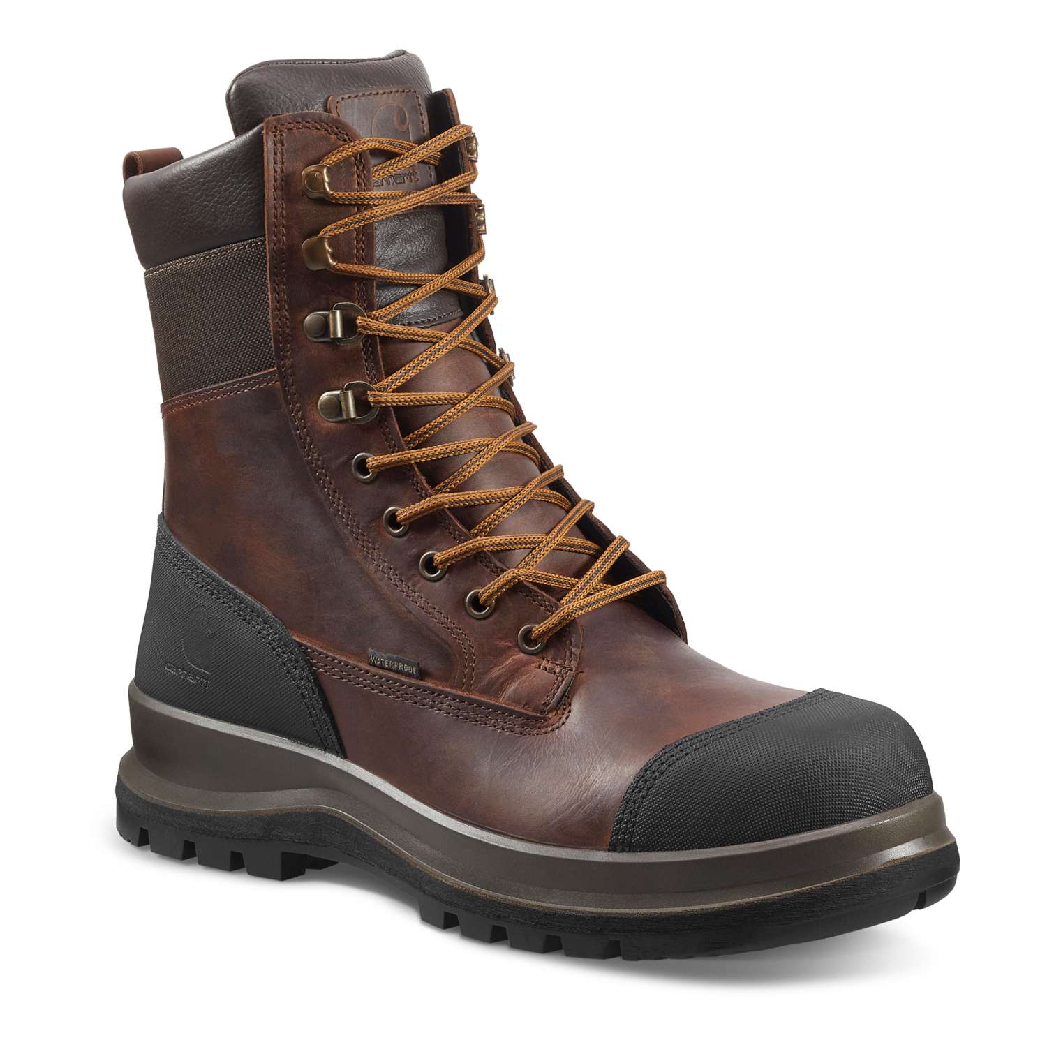 carhartt® Sicherheitsstiefel DETROIT 8" S3 WATERPROOF HIGH BOOT dark brown - direkt bei HUG Technik ✓