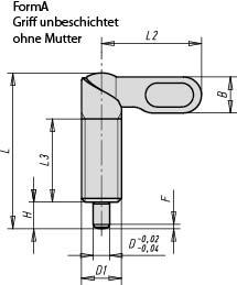 Sperrriegel M10, Form: A Stahl, D=4 - K0348.040410 - bekommst Du bei HUG Technik ♡