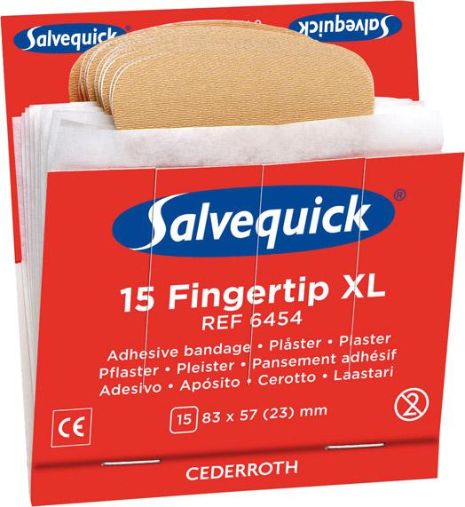 Salvequick® Nachfüllpackung 6 x 15 Fingerkuppenpflaster, 87x56mm - bei HUG Technik ☆