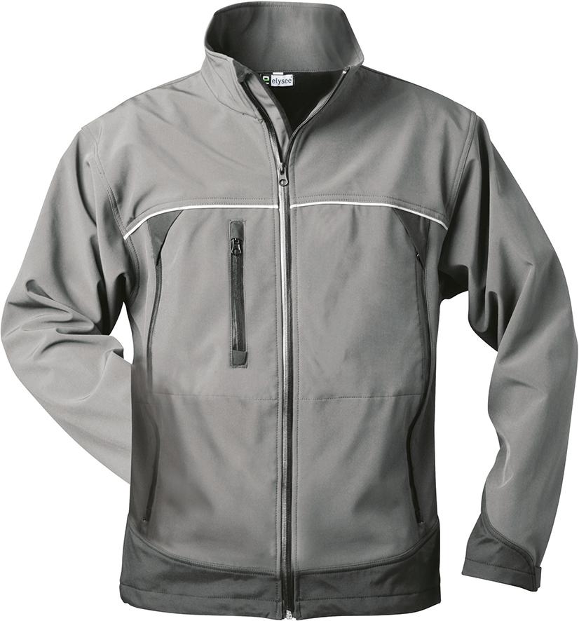 elysee® Jacke Beta, Softshell, grau-schwarz - direkt von HUG Technik ✓