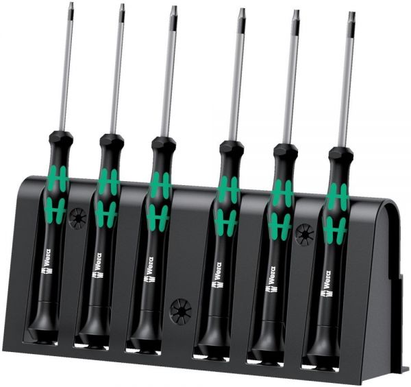 Wera® Elektroniker-Schraubendreher-Satz 2067/6 für TORX® BO 6-teilig + Rack - bei HUG Technik ♡