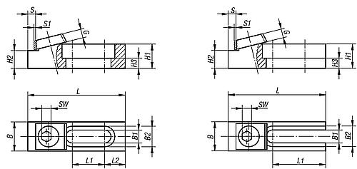 Spann-Exzenterschraube mit Klemmstück Stahl, mit AUFLAGE, für=M12 - K0031.12 - direkt von HUG Technik ✓