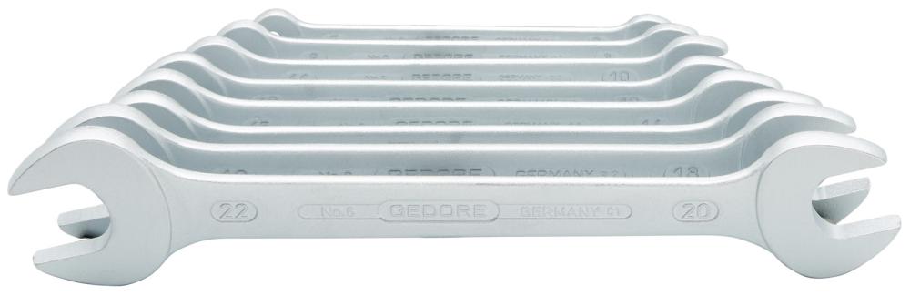 GEDORE Doppelmaulschlüssel-Satz DIN 3110 8-teilig 6-22mm - erhältlich bei ✭ HUG Technik ✓