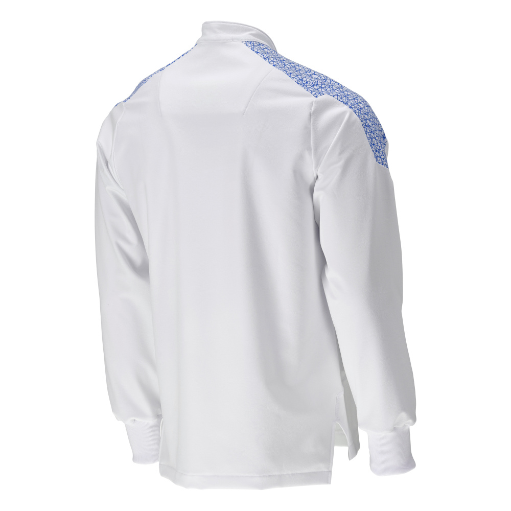 MASCOT® FOOD & CARE Schlupfkasack  Gr. 2XL, weiß/azurblau - bekommst Du bei HUG Technik ♡