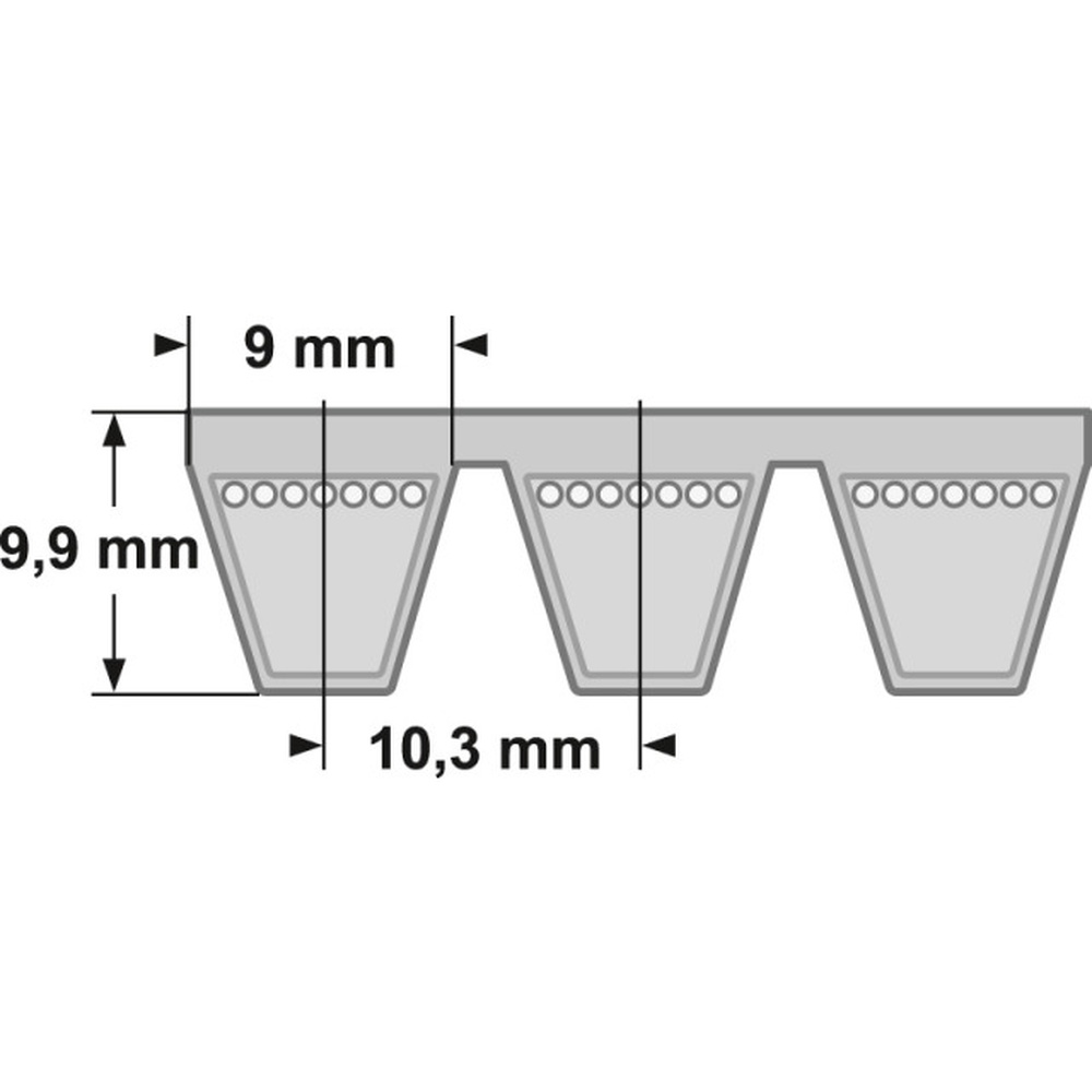 Skizze Gates® Kraftband 9j