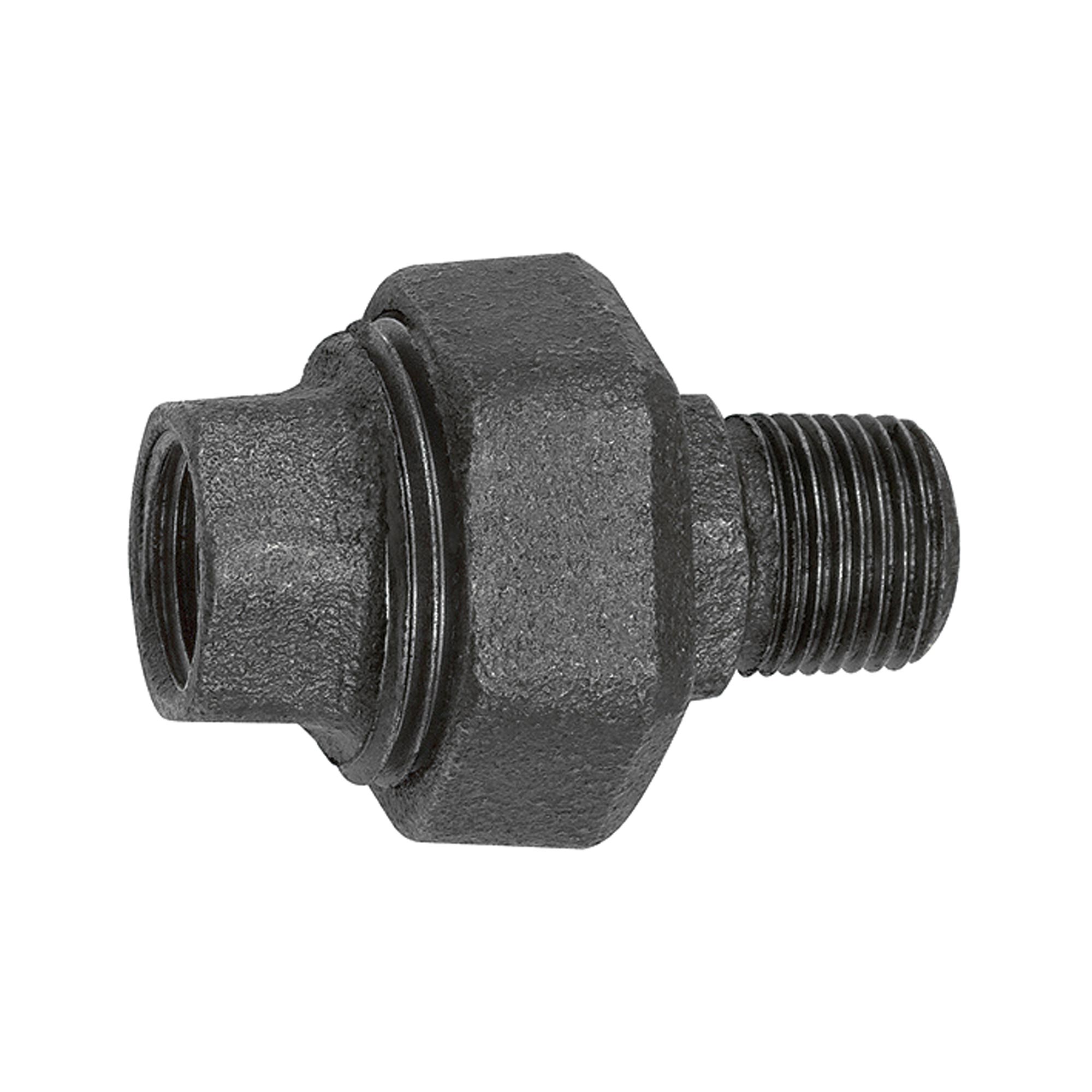 Verschraubung 331, flachdichtend, R 2, Rp 2, Temperguss schwarz - bekommst Du bei ★ HUG Technik ✓