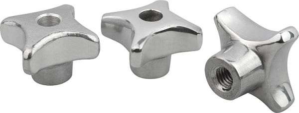 Kreuzgriff gleitgeschliffen M08 D1=40, Form: D Aluminium - K0145.404008 - direkt bei HUG Technik ✓