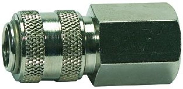 Schnellverschlusskupplung NW 5 »connect line«, Messing vernickelt, G 3/8 IG - bekommst Du bei HUG Technik ♡