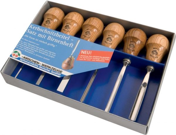 KIRSCHEN Kerbschnitzwerkzeug-Satz Nr.5696 6-teilig - bei HUG Technik ✭ KIRSCHEN Kerbschnitzwerkzeug-Satz Nr.5696 6-teilig - bei HUG Technik ✭