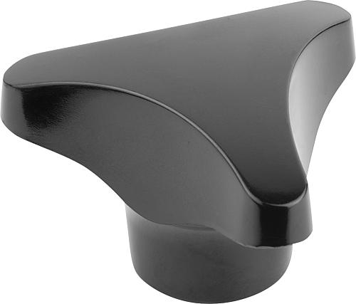 Dreisterngriff Innengewinde M06 Duroplast, Komp: Stahl, D=40 - K0183.14006 - bei HUG Technik ✭