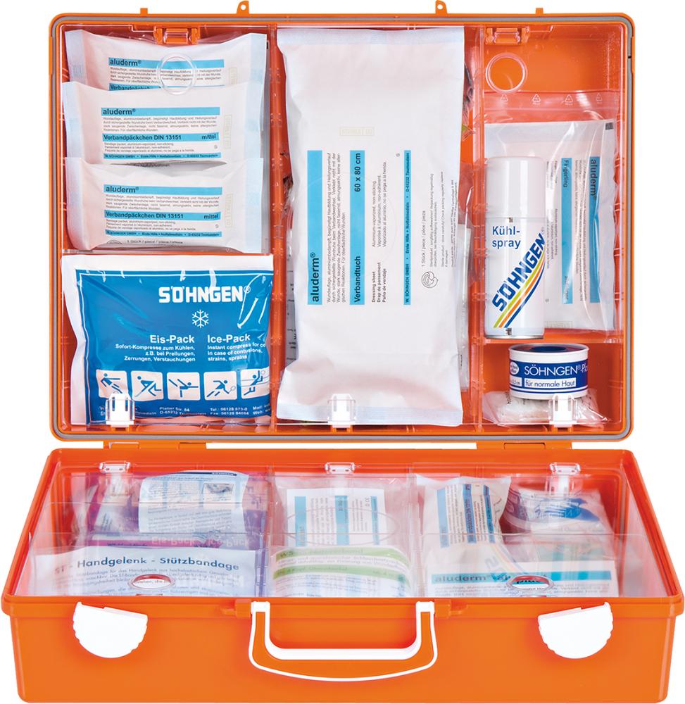 SÖHNGEN® Erste-Hilfe-Koffer Spezial MT-CD Verwaltung, orange - kommt direkt von HUG Technik 😊