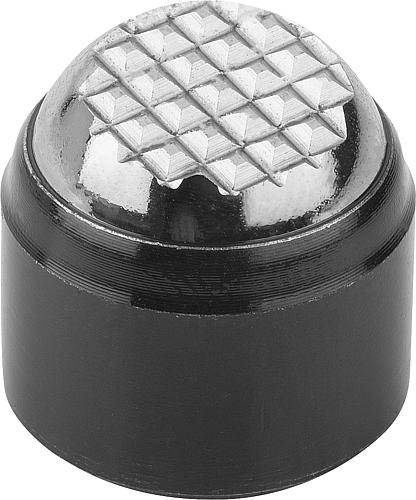 Pendelauflage M03 D1=12, Form:J Vergütungsstahl, Komp:Wälzlagerstahl - K0282.603 - erhältlich bei ✭ HUG Technik ✓