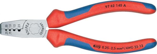 KNIPEX® Aderendhülsenzange mit Mehrkomponenten-Griffen 145 mm - direkt von HUG Technik ✓