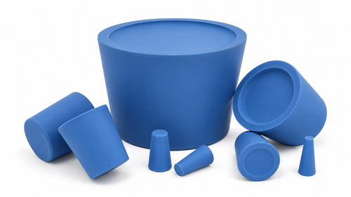 Laborstopfen DIN 12871, NK/SBR, blaugrau