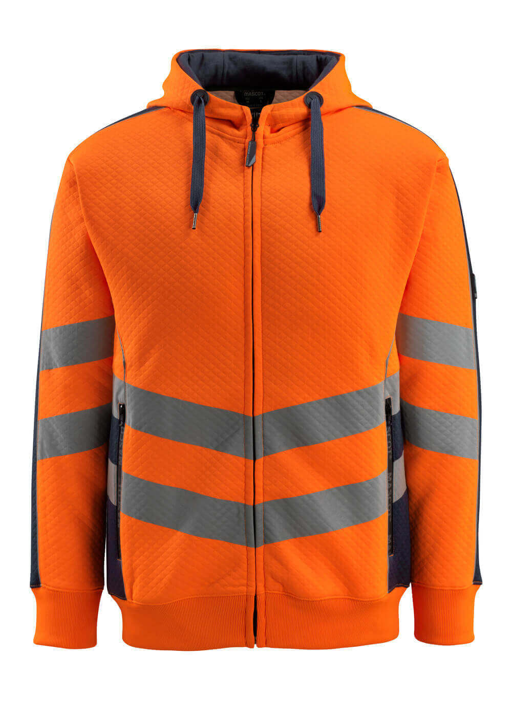 MASCOT® SAFE SUPREME Kapuzensweatshirt mit Reißverschluss »Corby« Gr. 2XL, hi-vis orange/schwarzblau - erhältlich bei ♡ HUG Technik ✓