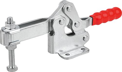 Schnellspanner, Fuß waagrecht, Standard, F2=6000, verstellbare Andruckspindel M12x100, Stahl verzinkt - K1241.06000 - kommt direkt von HUG Technik 😊