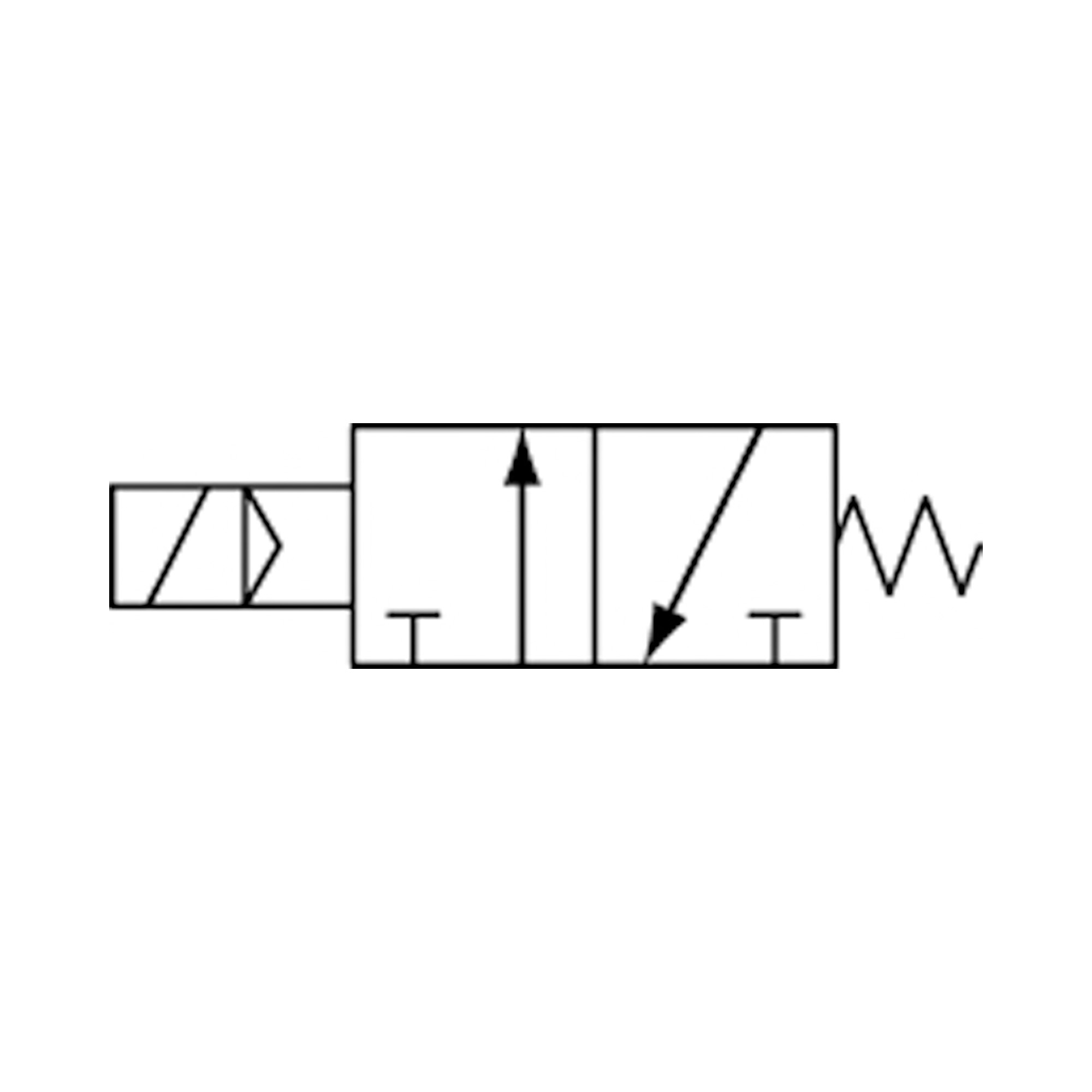 3/2-Wegeventil elektropneum., monostabil, NC, G 3/8, 230 V, 50 Hz - erhältlich bei ♡ HUG Technik ✓