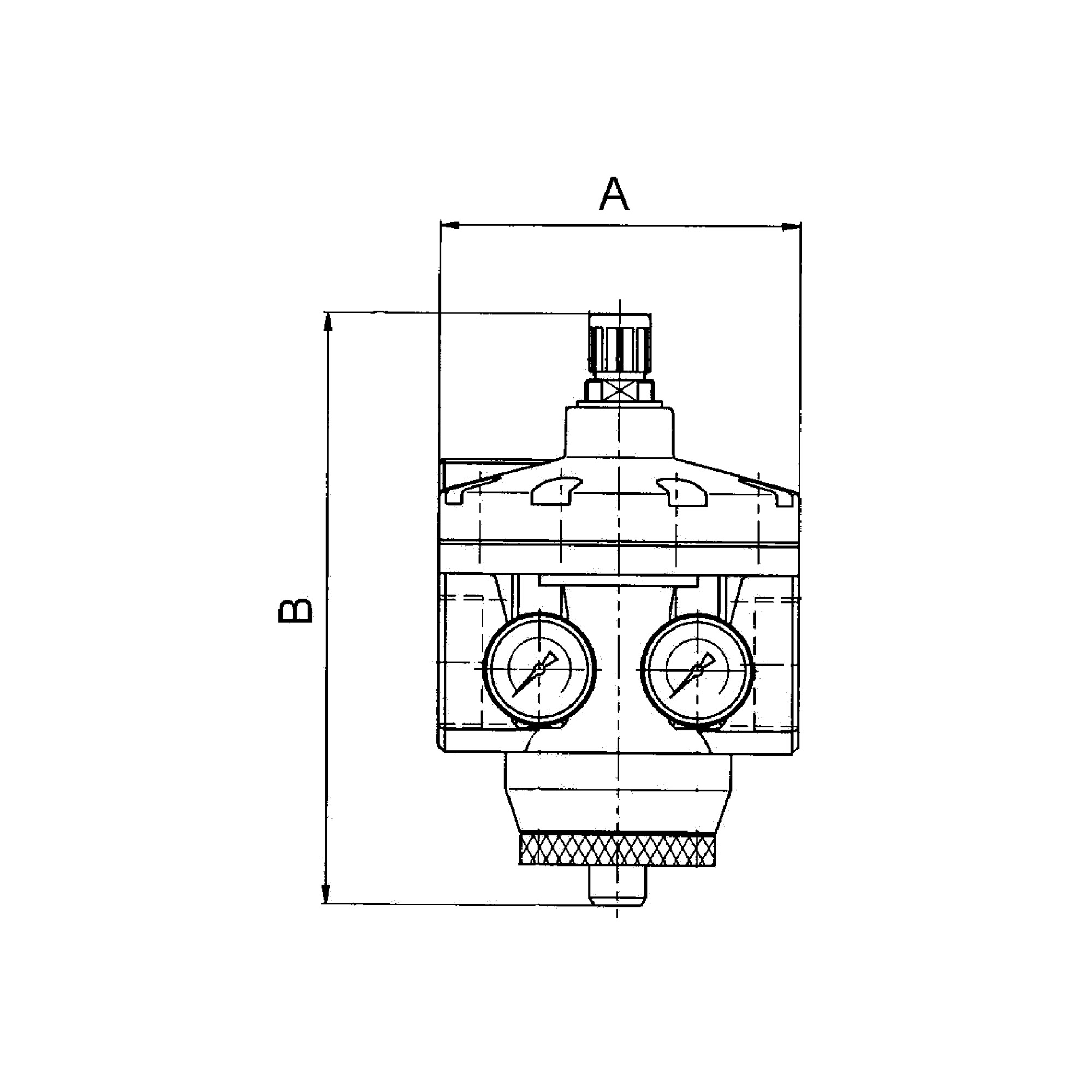 Hochleistungsdruckregler mit 2 Manometern, G 2, 0,5 - 16 bar - bekommst Du bei HUG Technik ♡