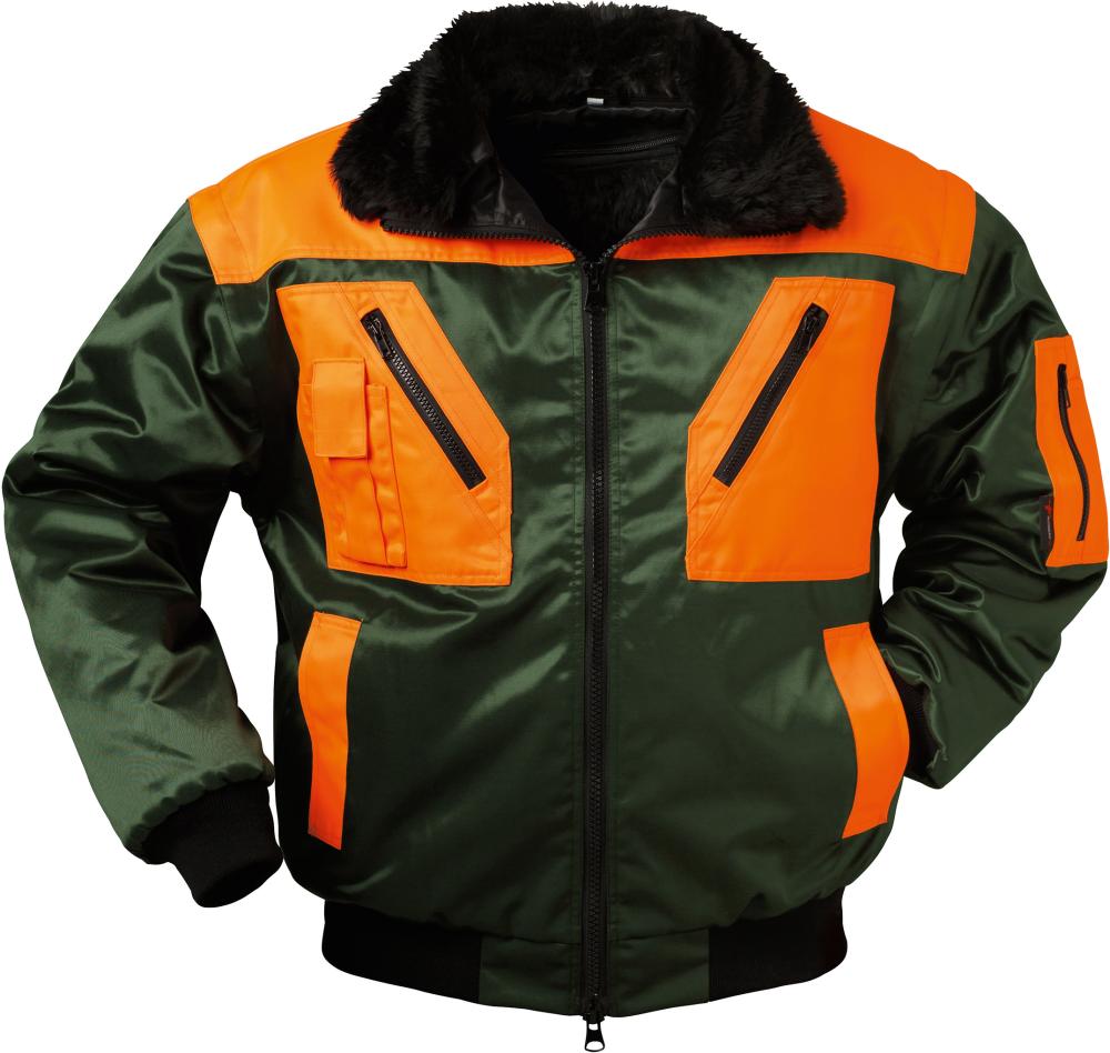norway protection® Pilotenjacke Rotdorn, grün-orange - gibt’s bei HUG Technik ✓