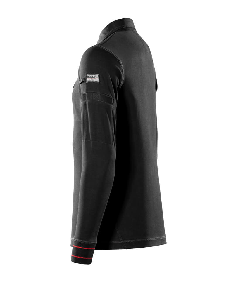 MASCOT® FRONTLINE Polo-Sweatshirt »Ios« Gr. 2XL, schwarz - gibt’s bei ☆ HUG Technik ✓