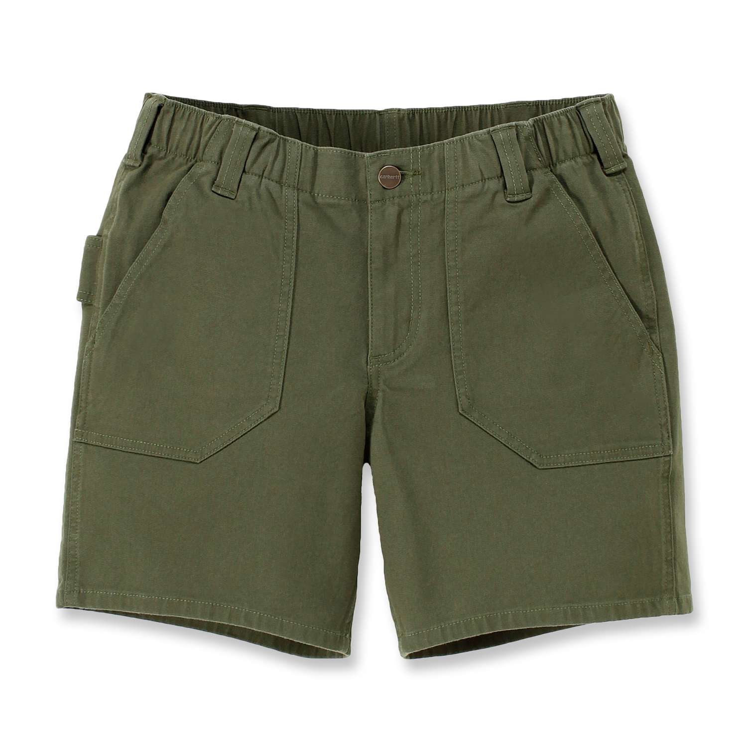 carhartt® Damen-Shorts »RELAXED FIT CANVAS WORK SHORT« basil Flach  🖤 bei HUG Technik ✓