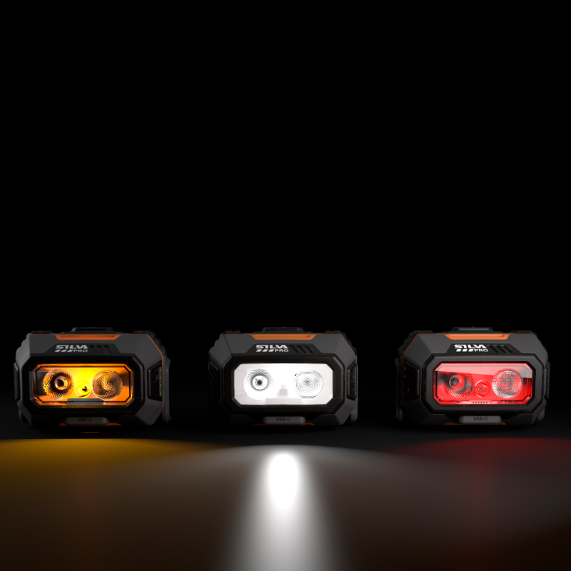 Stirnlampe RoughLight 700 Detailansicht Lichtmodi.