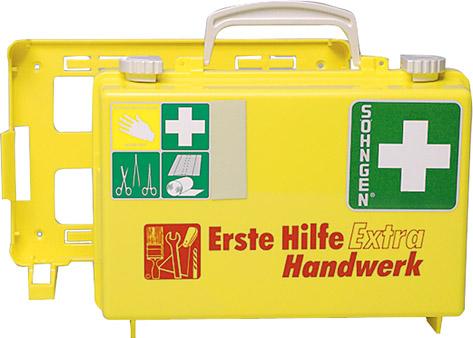 SÖHNGEN® Erste-Hilfe-Koffer Extra Handwerk, DIN 13157, gelb - bekommst Du bei ★ HUG Technik ✓
