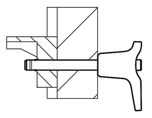 Kugelsperrbolzen mit L-Griff, D1=10, L=30, L1=8,9, L5=38,9, Edelstahl 1.4542, hohe Scherfestigkeit, Komp: Zink - K0793.113510030 - bei HUG Technik ☆
