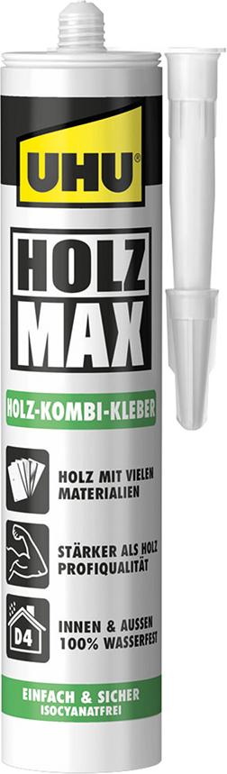 UHU® HOLZ MAX Kartusche DE/FR Holz-Kombi-Kleber 380 g - erhältlich bei ✭ HUG Technik ✓