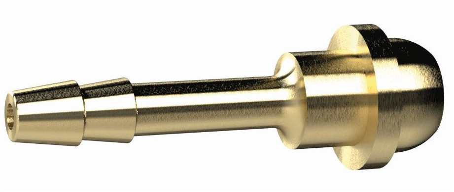 Schlauchtülle mit Kugelnippel, für Schlauch LW 10, Messing - bei HUG Technik ✭