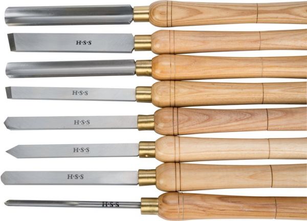 holzstar® Drechselmesser-Set 8-teilig - bekommst Du bei HUG Technik ♡