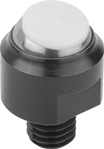 Pendelauflage M08 D1=13, Form:D Vergütungsstahl, Komp:Wälzlagerstahl - K0282.208 - bei HUG Technik ✓