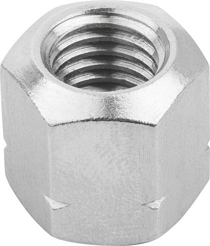 Sechskantmutter 1,5D hoch M06 Edelstahl, DIN6330, SW=10 - K0702.806 - erhältlich bei ♡ HUG Technik ✓