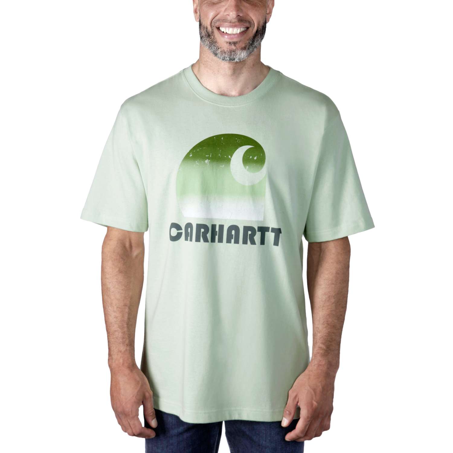 carhartt® Herren-T-Shirt »HEAVY S/S C GRAPHIC T-SHIRT« - Gr. L, tender greens - direkt von HUG Technik ✓