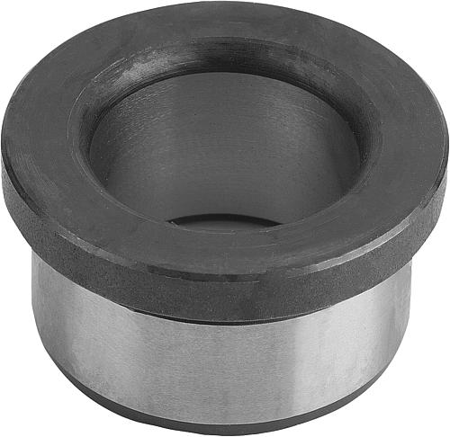 Produktbild Bohrbuchse mit Bund DIN172, Form: B Einsatzstahl 0,4X3X6 - K1022.B0040X06 - bei HUG Technik ✓